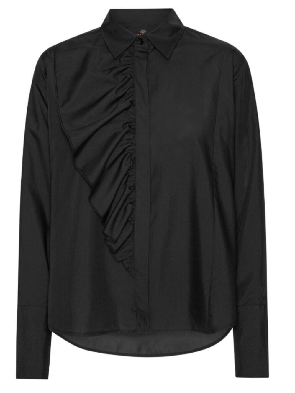 Karmamia - Drew Shirt – Black Cotton - Size Small - NWT